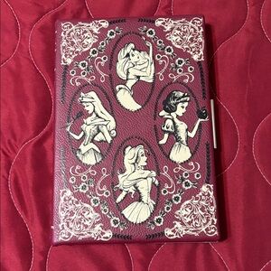 Loungfly Disney book shaped purse princess